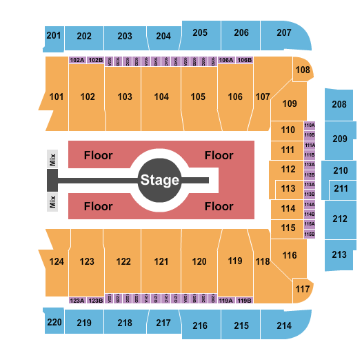 CFG Bank Arena Rod Wave Seating Chart